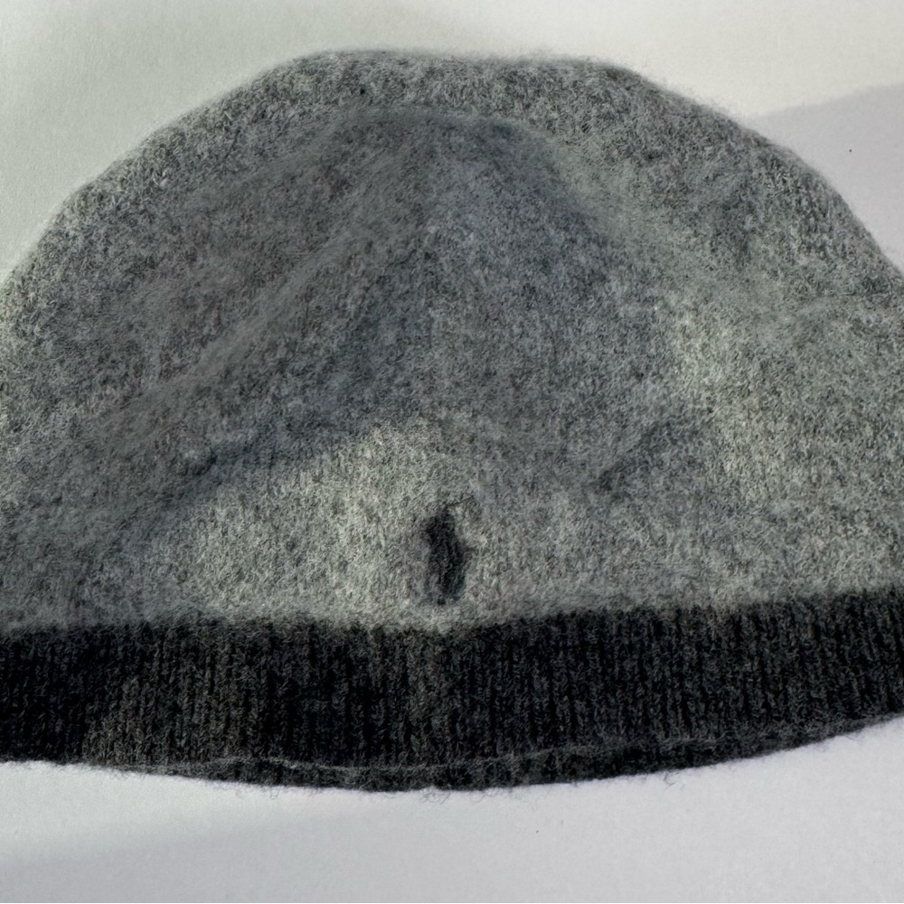 Polo Ralph Lauren Gray Wool Baby Beanie